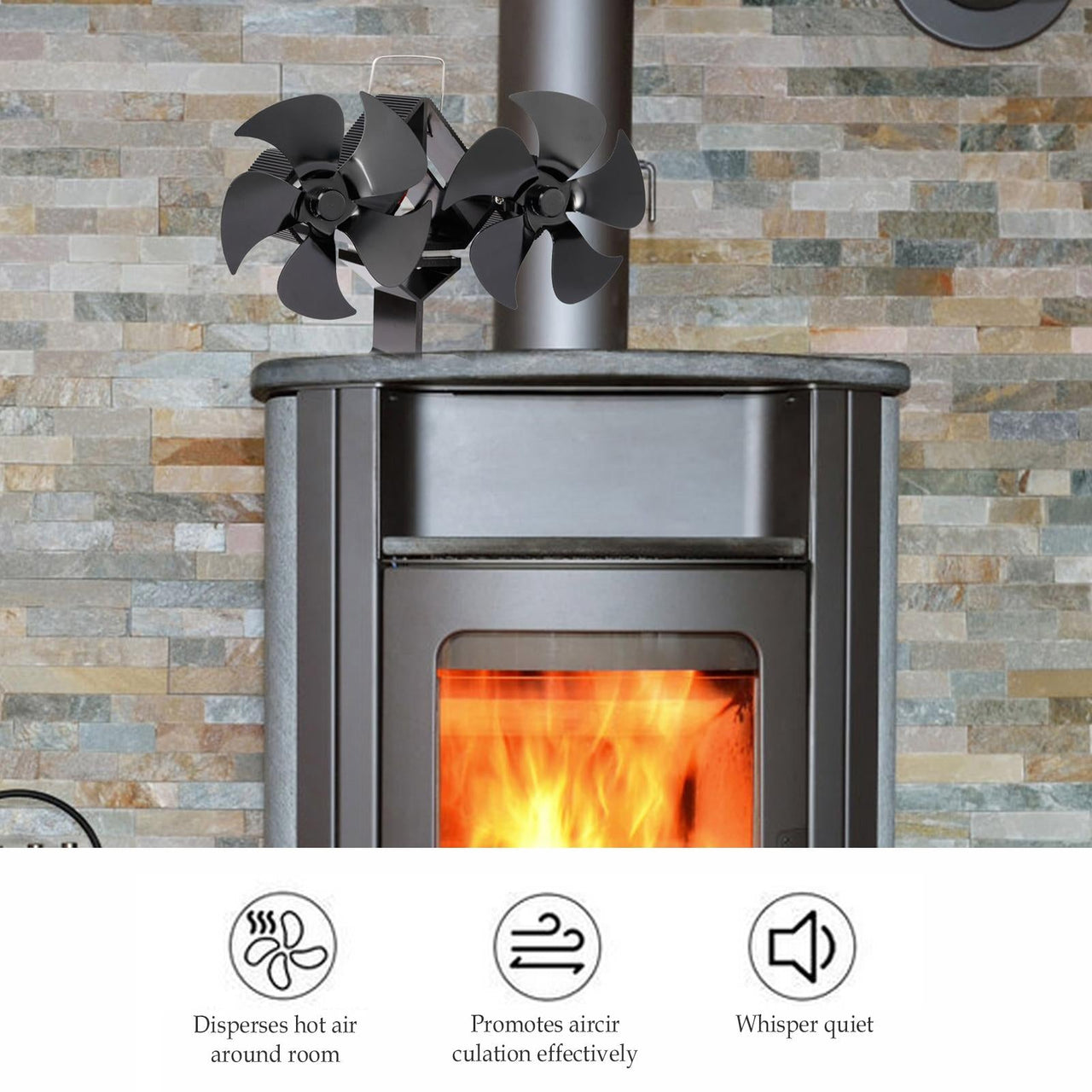 Stove Fan Fireplace Fan