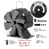 Thumbnail for Stove Fan Heat Powered Stove Fan