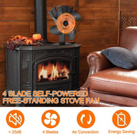 Thumbnail for Stove Fan Heat Powered Stove Fan