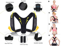 Thumbnail for Adjustable Posture Corrector Back Support XL - The Shopsite