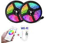 Thumbnail for LED strip lights installed in bedroom setting