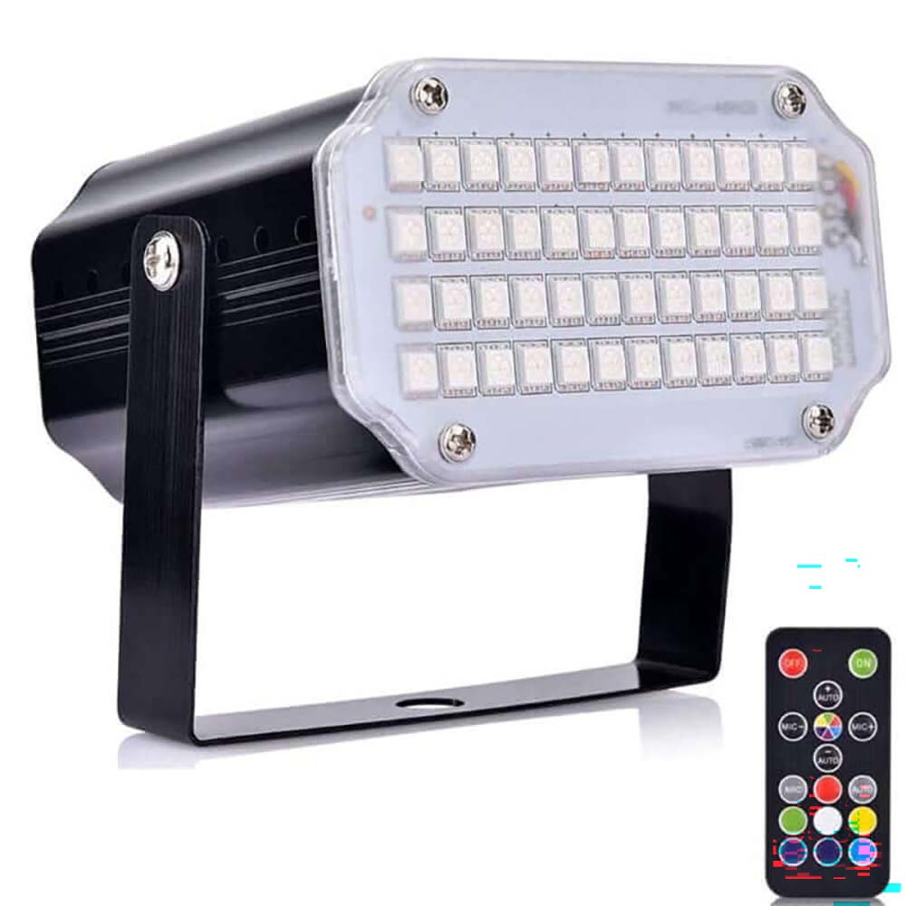 LED lights flashing in sound activated mode