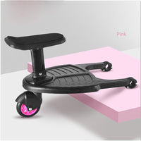 Thumbnail for Step board folded up on pushchair