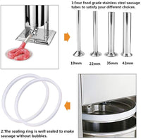 Thumbnail for Sausage Maker Stuffer Filler Vertical Stainless Steel Sausage Maker - The Shopsite