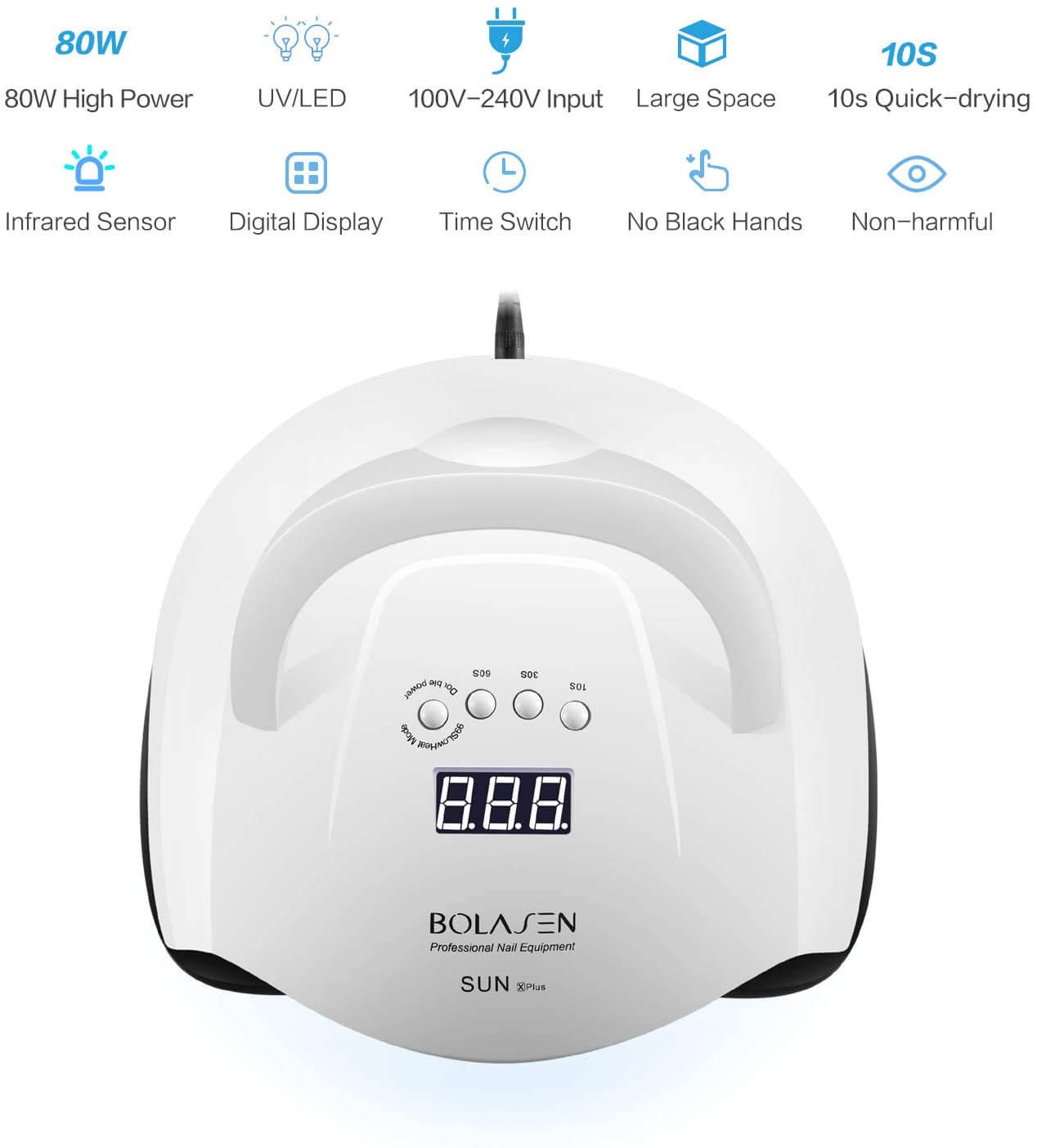 80W UV LED Nail Lamp - The Shopsite