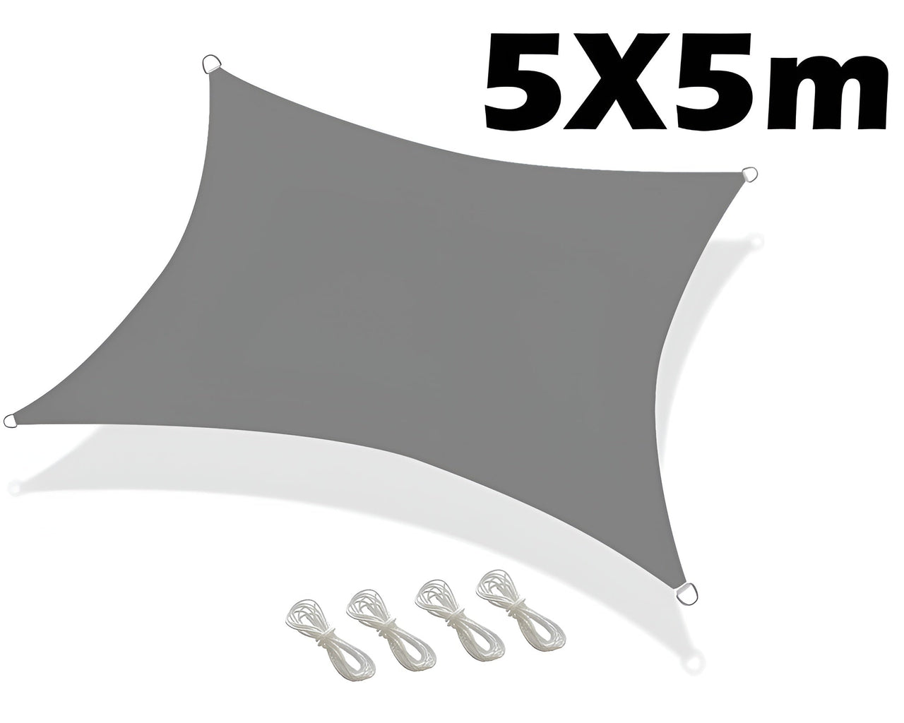 Shade Sail 5X5M Grey