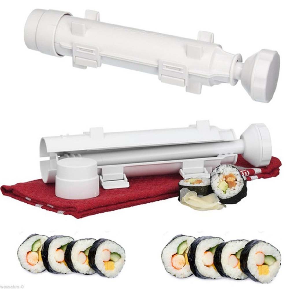 Sushi roller kit with simple squeeze operation