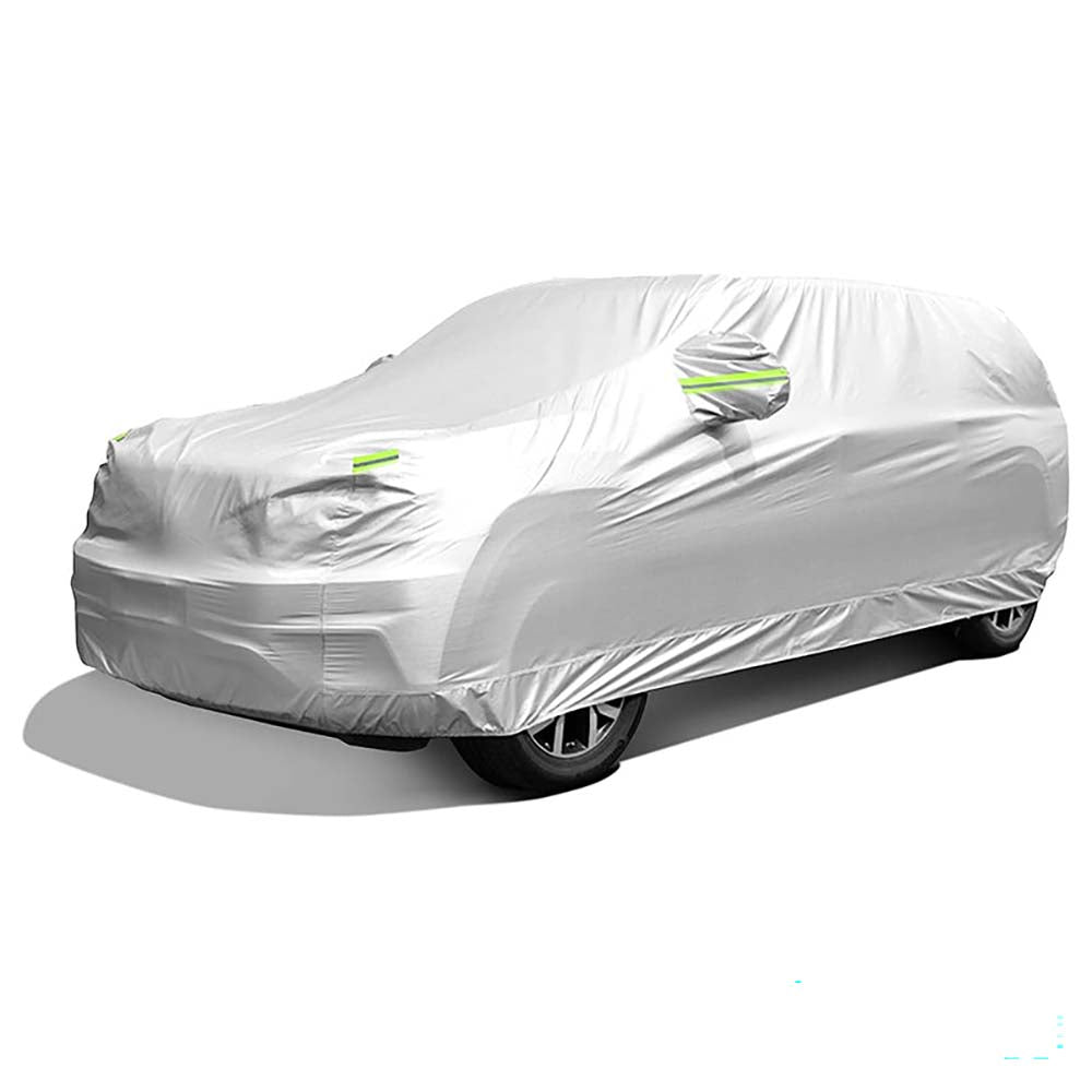 Car cover fitted on SUV vehicle