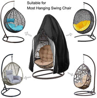 Thumbnail for Patio Hanging Egg Chair Cover Swing Chair Cover With Zip