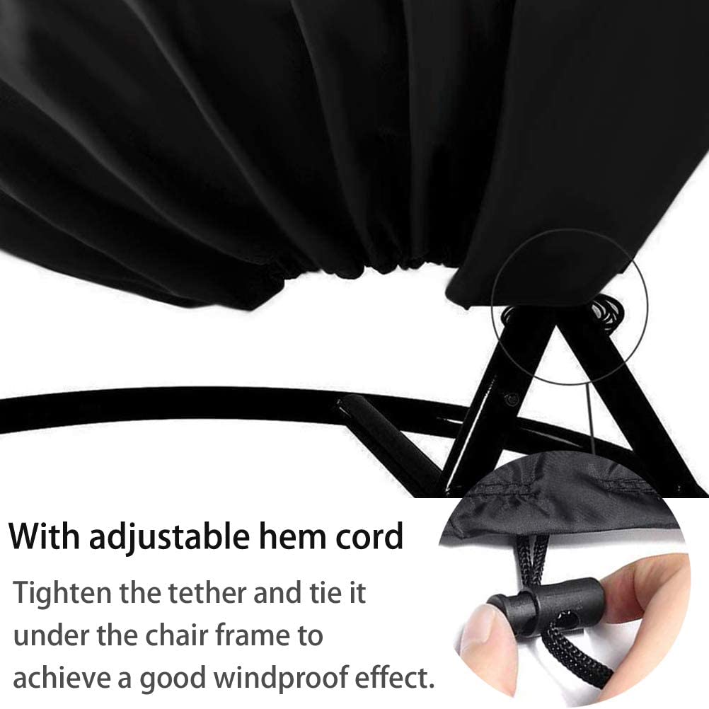 Patio Hanging Egg Chair Cover Swing Chair Cover With Zip - The Shopsite