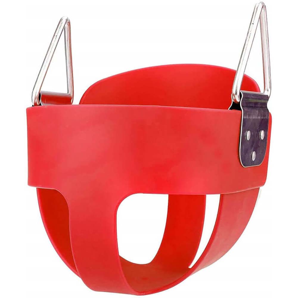 Bucket swing seat red outdoor with accessories