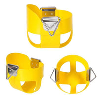 Thumbnail for Bucket toddler swing seat yellow high back support