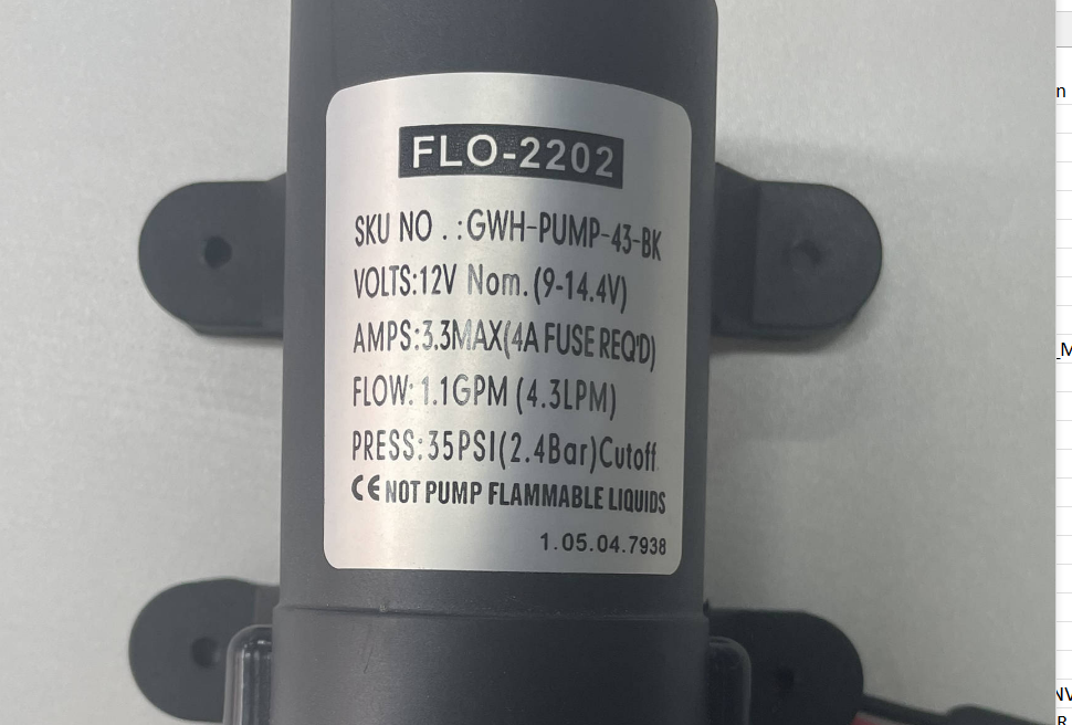 Gas Water Heater 8L + 12V Pump
