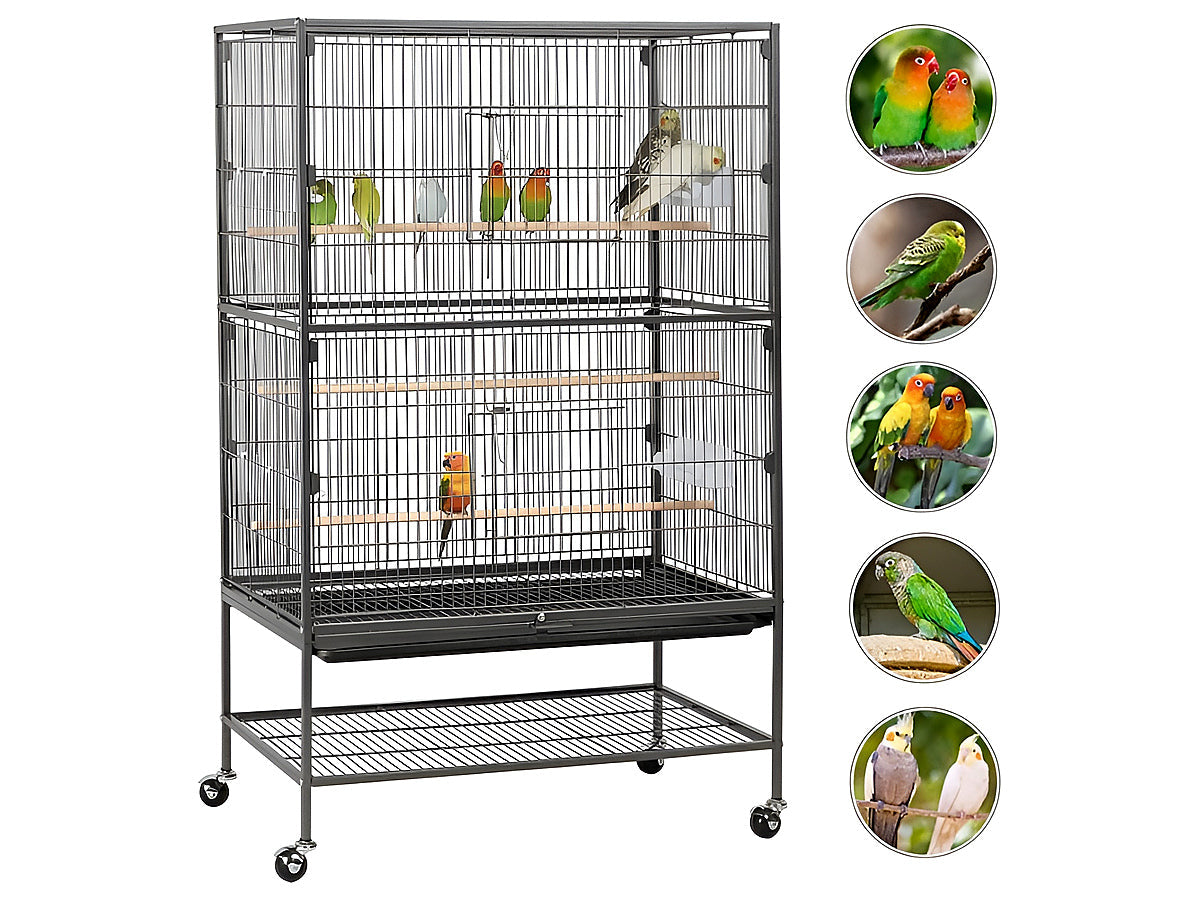Bird Cage Parrot Aviary Perch Carrier