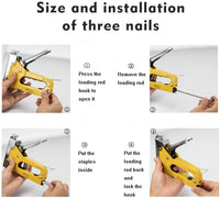 Thumbnail for Staple Gun, 3 Way Stapler Tool Kit 3 - In - 1 - The Shopsite