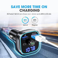 Thumbnail for Car Bluetooth Receiver FM Transmitter BT 5.0
