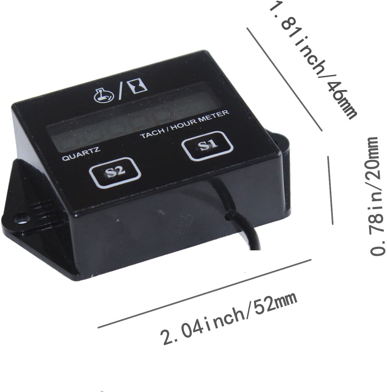 Tachometer For Small Engine, Inductive Hour Meter For 2 Stroke