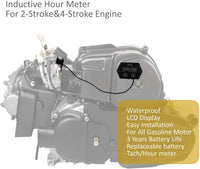 Thumbnail for Tachometer For Small Engine, Inductive Hour Meter For 2 Stroke