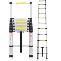 Thumbnail for Bottom of ladder showing wide base for stability