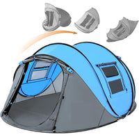 Thumbnail for Close-up of tent poles and fabric stitching on camping tent