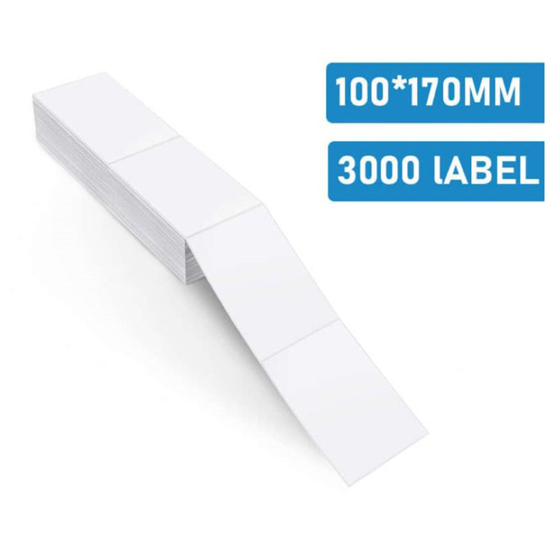 100*170 mm Thermal Direct Labels 3000 Labels for High-Speed Printing