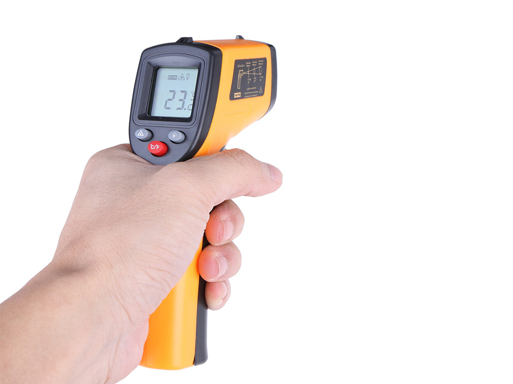 Infrared thermometer distance to spot ratio 12 to 1
