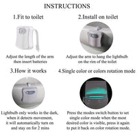 Thumbnail for Toilet night light in bathroom setting
