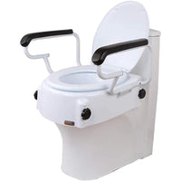 Thumbnail for Toilet safety seat with padded handles front view