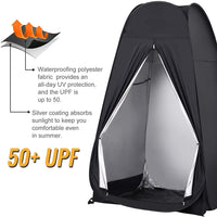 Thumbnail for Portable Camping Shower/Toilet Tent Black - The Shopsite