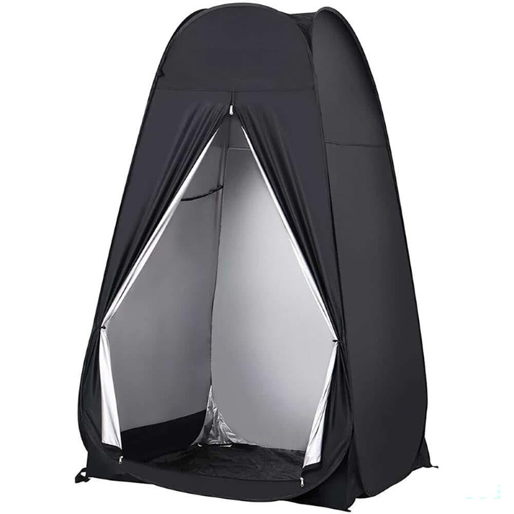 Portable Camping Shower/Toilet Tent Black