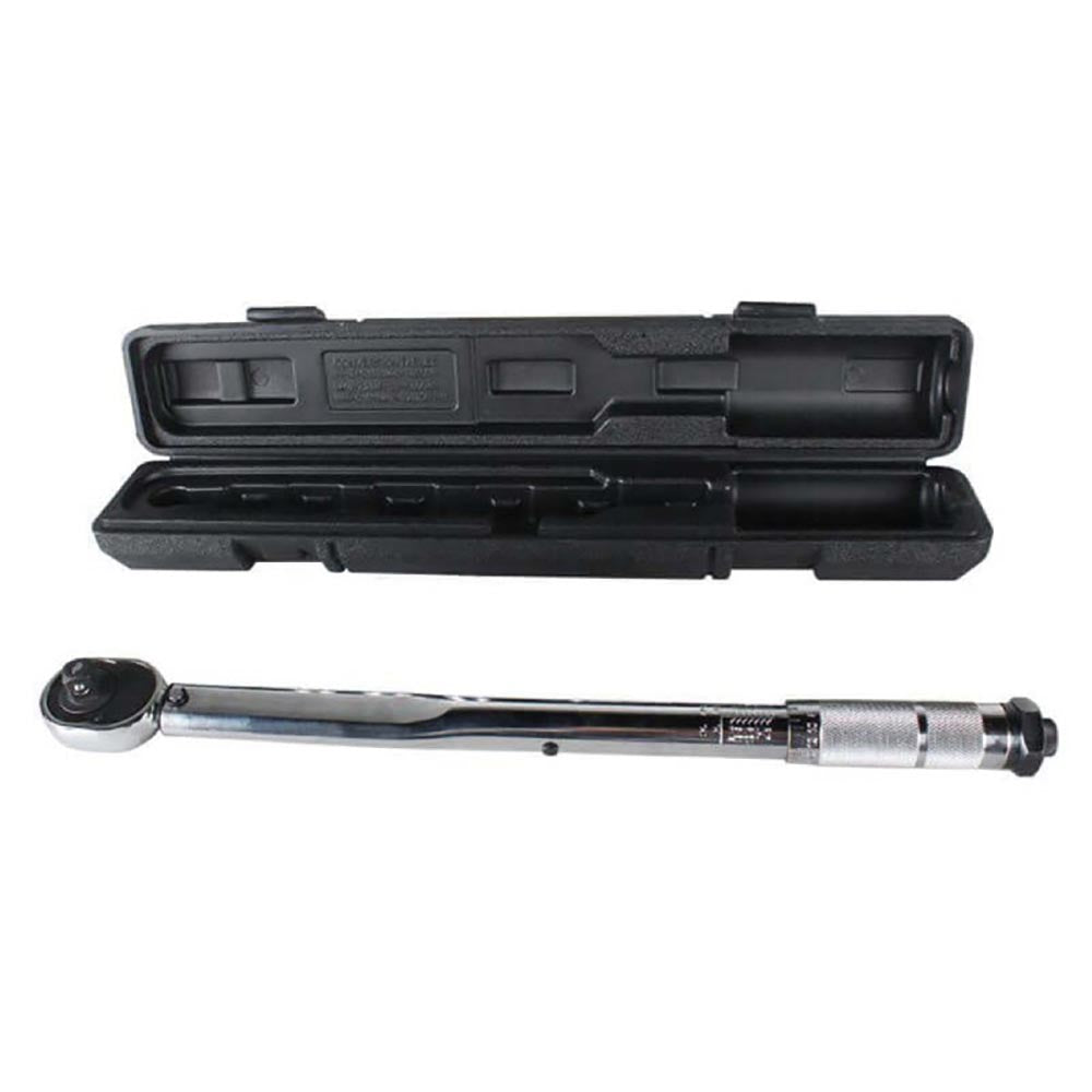 Torque wrench packed in protective case
