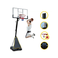 Thumbnail for Basketball hoop assembled in backyard setting