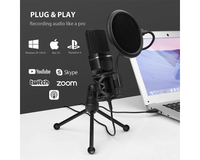 Thumbnail for USB Condenser Microphone – USB Condenser Microphone Kit for PC & Gaming