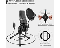 Thumbnail for USB Condenser Microphone – USB Condenser Microphone Kit for PC & Gaming