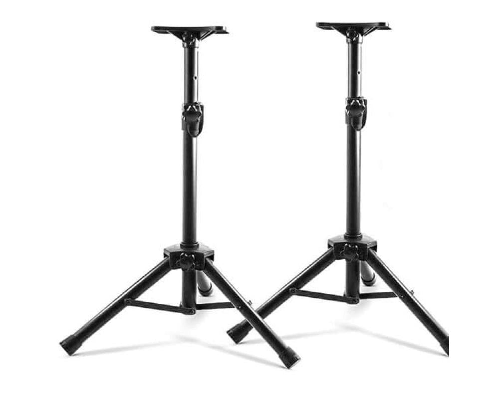 Side view showing tripod leg spread for stability