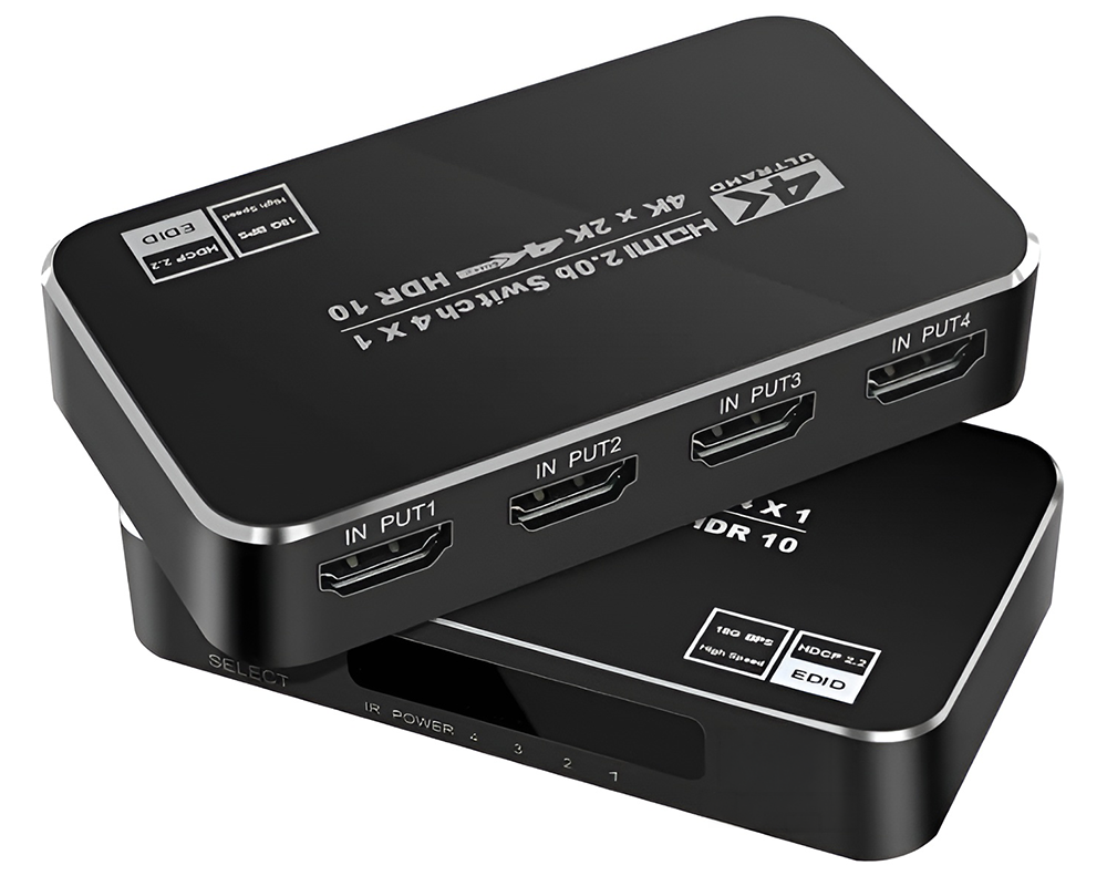 4K UHD resolution supported by HDMI splitter