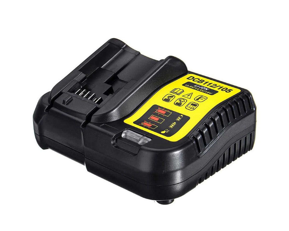 Dewalt DCB112 charger with battery inserted
