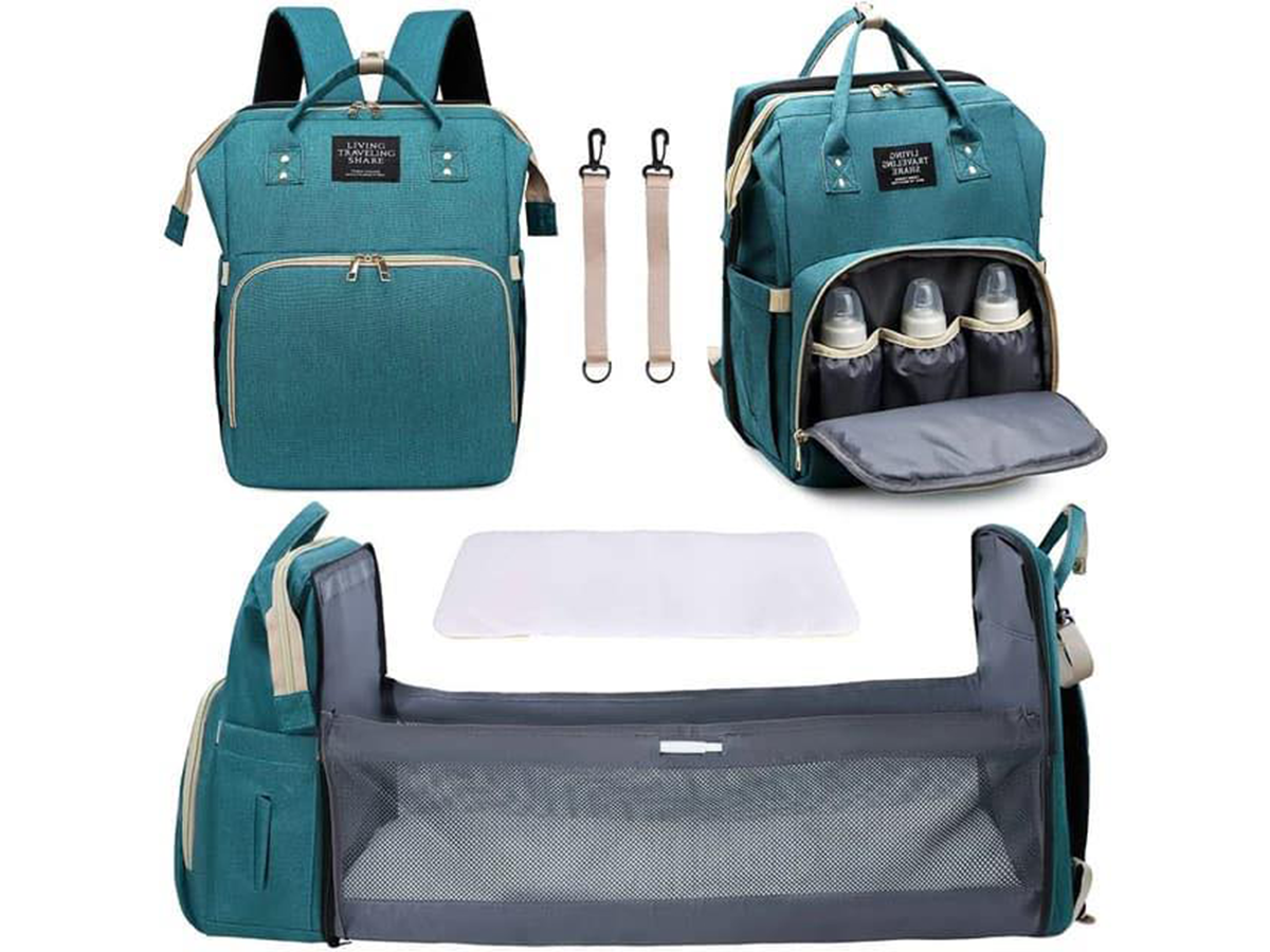 Large storage compartments for baby items