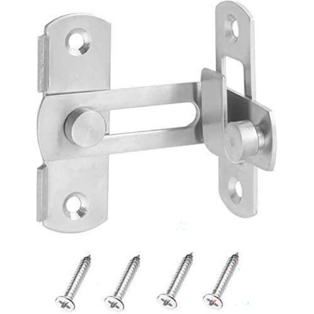 Lock latch in locked position on door