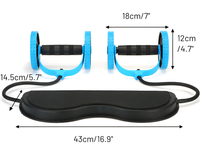 Thumbnail for AB Roller – 2-in-1 AB Roller with Resistance Bands for Core Strength