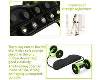 Thumbnail for AB Roller – 2-in-1 AB Roller with Resistance Bands for Core Strength