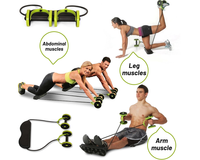 Thumbnail for AB Roller – 2-in-1 AB Roller with Resistance Bands for Core Strength