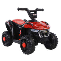 Thumbnail for Red battery powered quad bike side view
