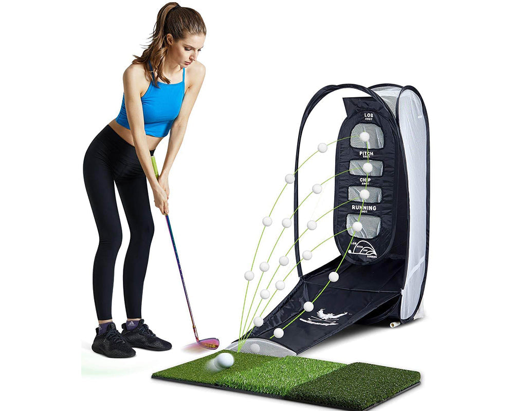 Golf practice net compact and portable