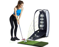 Thumbnail for Golf practice net compact and portable