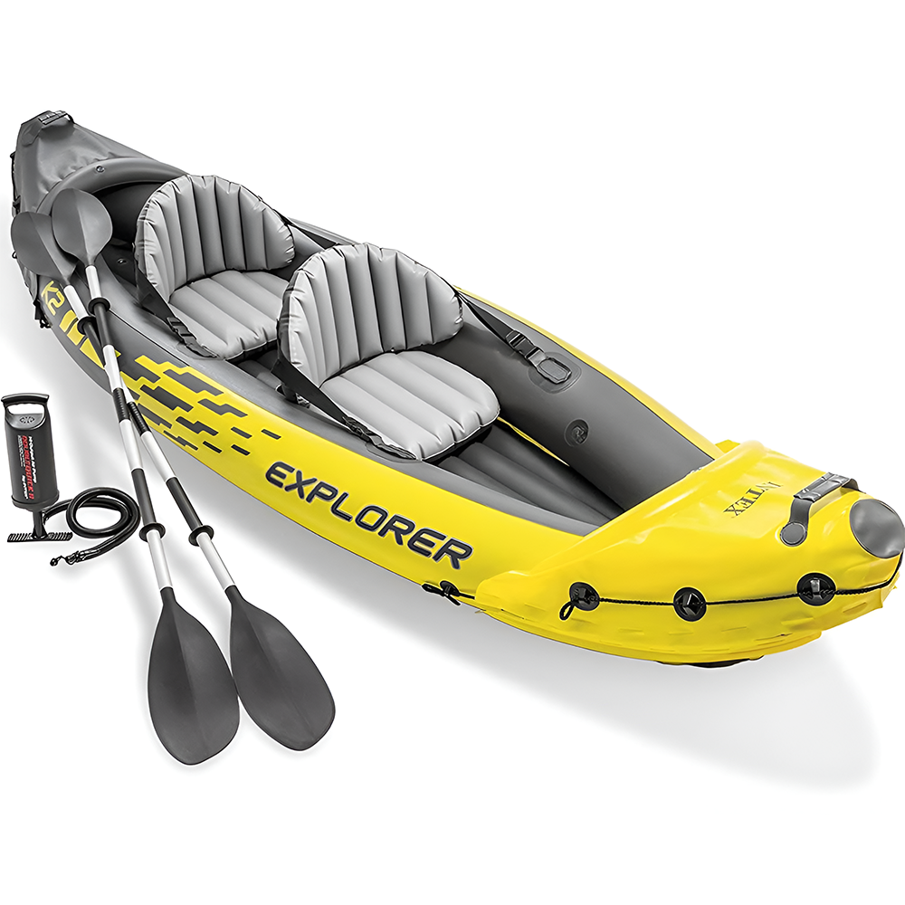 Inflatable kayak 2 persons with air pump included