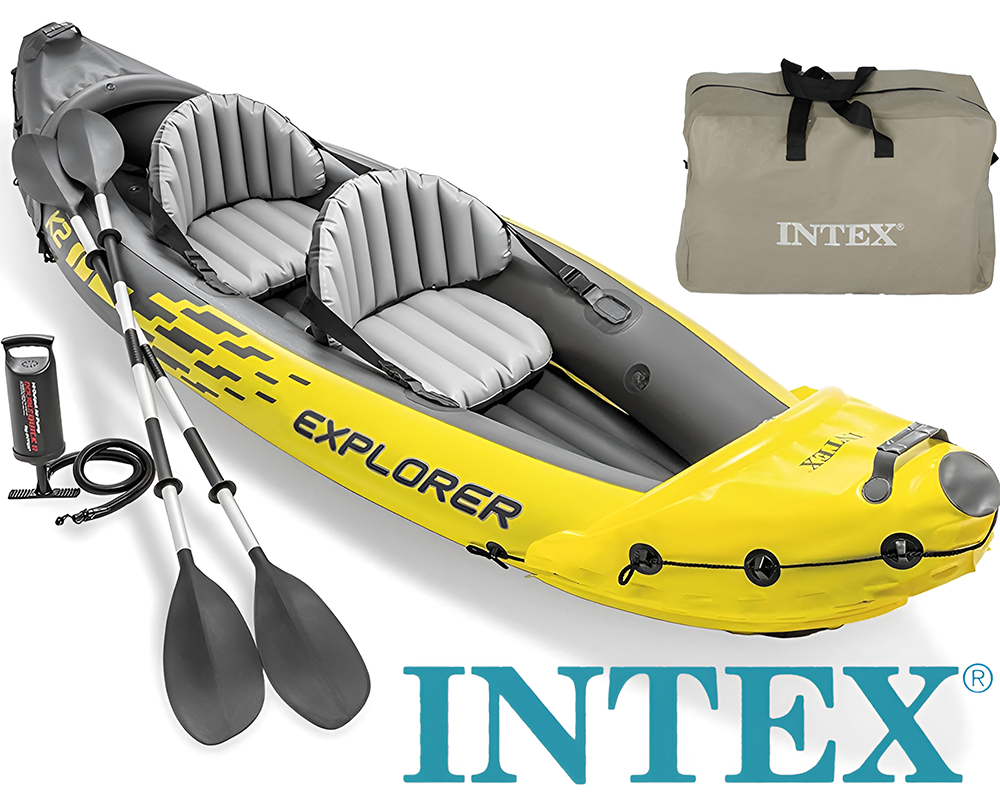Inflatable kayak set