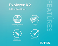 Thumbnail for Inflatable Kayak 2 Persons