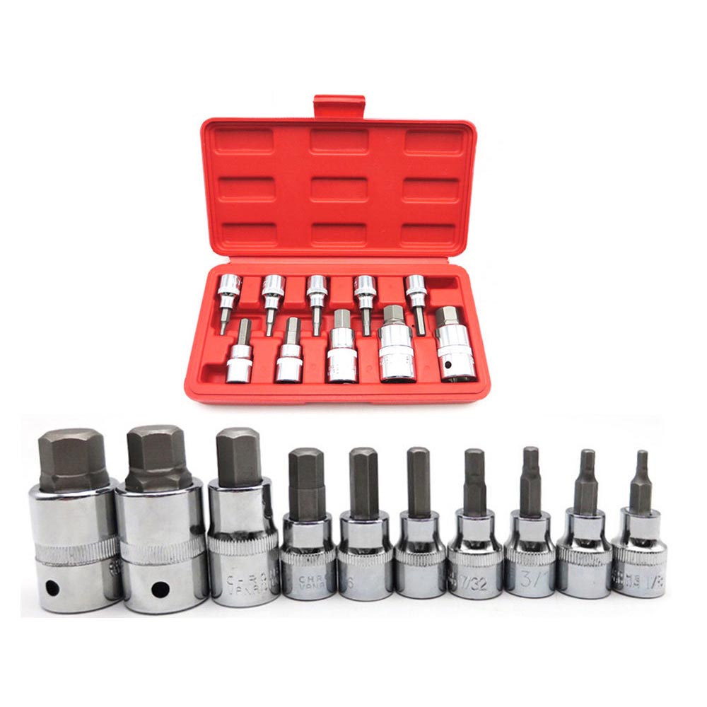 HEX Bit Socket Set - 3/8" 1/2"