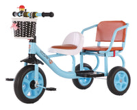 Thumbnail for Blue kids tricycle showing steel frame durability